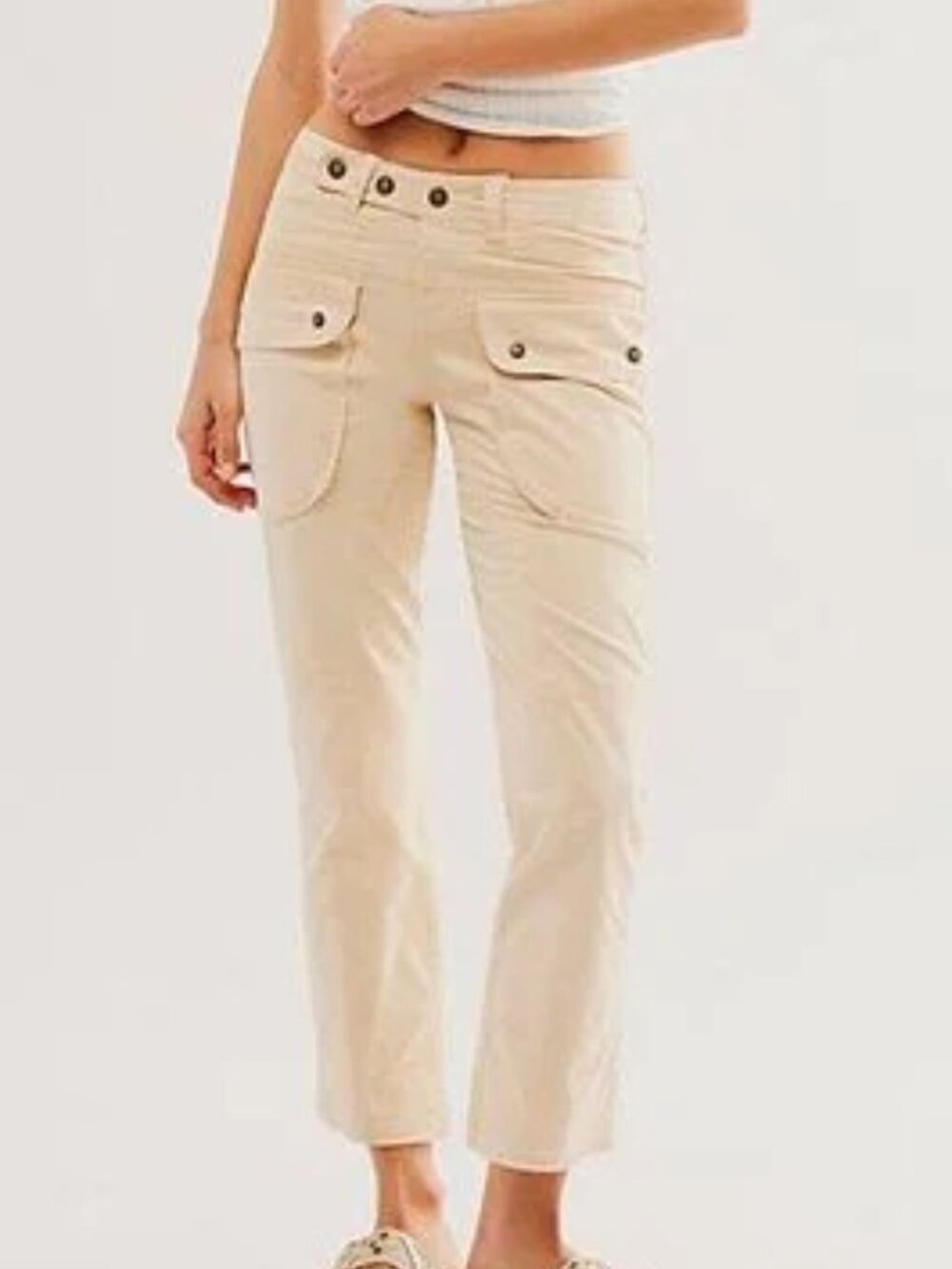 We The Free Hot In It Moto Pants size 4 Oat